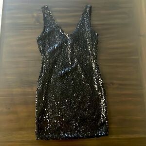 Symphony sequins mini sleeveless dress